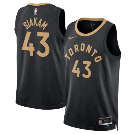 NBA Mænd Trøje Toronto Raptors Pascal Siakam 43 2022-23 Nike City Edition Sort Swingman
